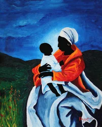 Madonna and child - First words